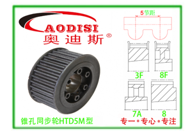 HTD5M-15錐孔同步帶輪